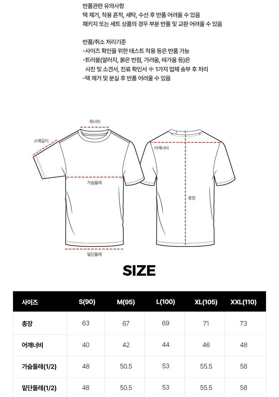 [매일입는/순면티] 포에버21 베이직 코튼 반팔 티셔츠 3종/5종 기획 상세페이지 32